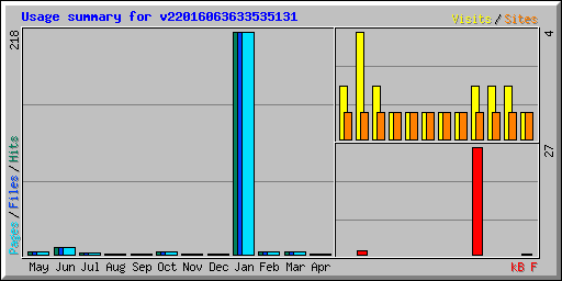 Usage summary for v22016063633535131